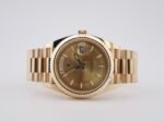 Rolex Day-Date 40 Yellow Gold Champagne Index Dial & Fluted Bezel President Bracelet 228238 - - Image 4