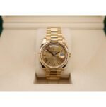 Rolex Day-Date 40 Yellow Gold Champagne Roman Dial & Fluted Bezel President Bracelet 228238 - - Image 2