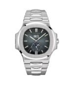 41mm Annual Calendar Moon Phase Steel Blue-Gray Dial