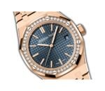37mm 18k Rose Gold Diamond Bezel Blue Dial Automatic - Image 2