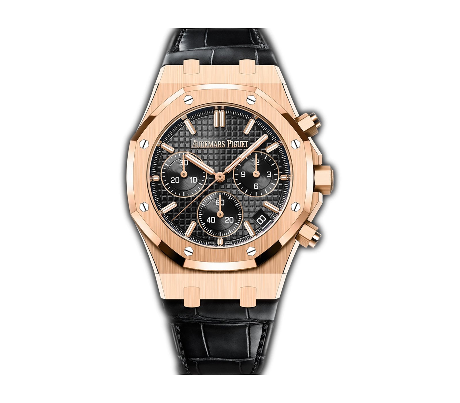 AP-26240OR.OO_.D002CR.02.jpg 41mm Chronograph 18k Rose Gold Black Dial On Leather - Image 1