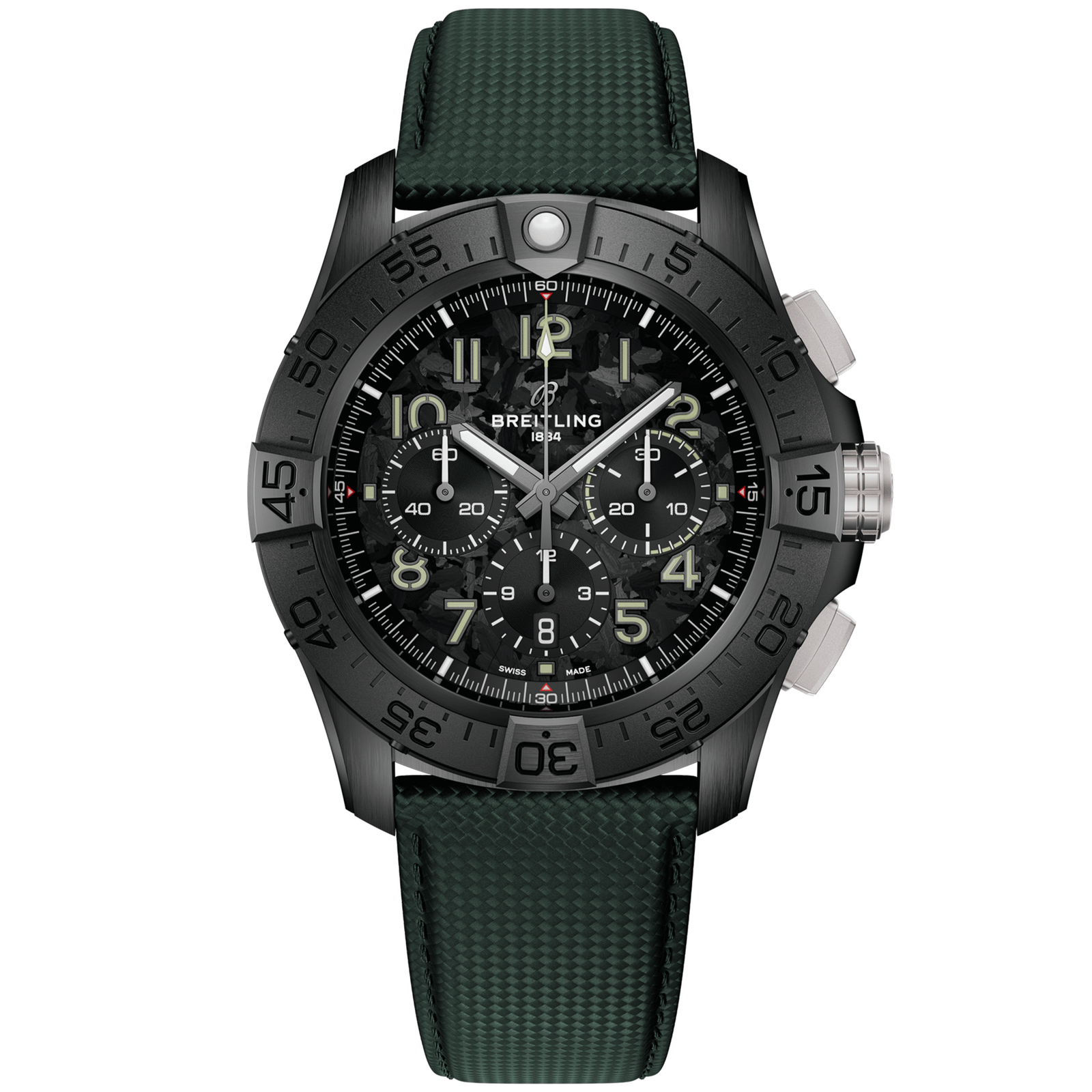 Avenger_SuperAvenger46_SB0148101B1X1_CeramicCarbonLeather_Soldier-scaled-1.png Super Avenger B01 Chronograph 46 Night Mission SB0148101B1X1 - Image 1