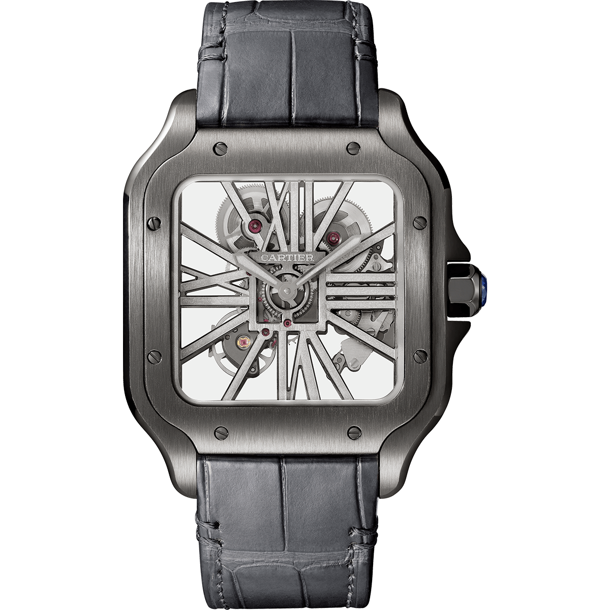 CRWHSA0009_0.png Santos de Cartier skeleton watch CRWHSA0009 - Image 1