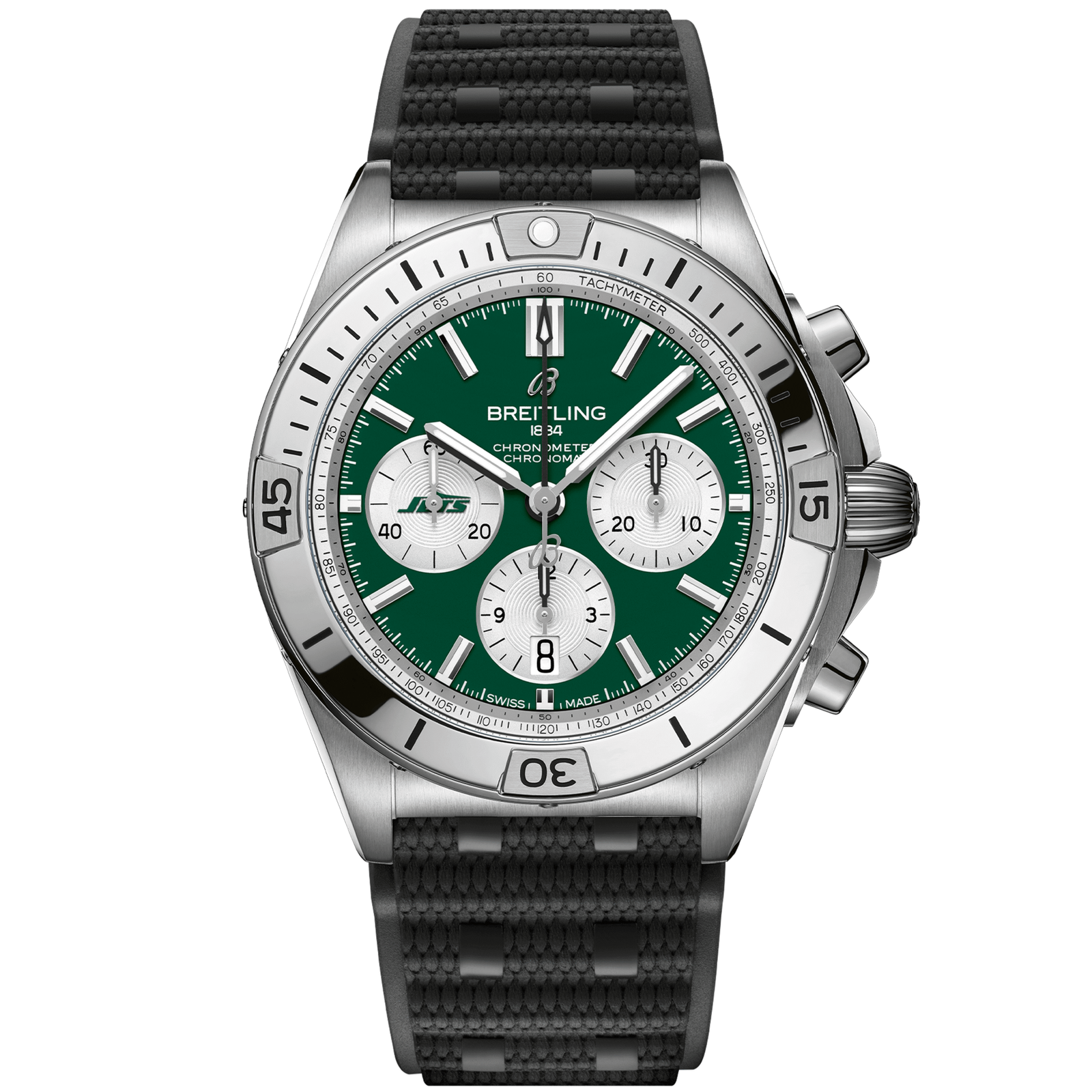 Chronomat_B0142_AB01342B1L5S1_RUBBER_NEW_YORK_JETS_DIGITAL-scaled-1.png Chronomat B01 42 NFL New York Jets Edition AB01342B1L5S1 - Image 1