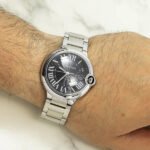 Cartier Ballon Bleu Stainless Steel 44MM Black Dial And Stainless Steel Bracelet - Image 5