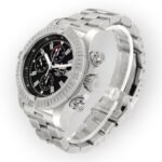 Breitling Super Avenger A13370 Black Dial Chronograph Steel Mens Watch - Image 4