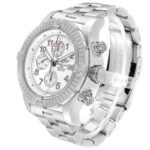 Breitling Super Avenger A13370 White Dial Chronograph Steel Mens Watch - Image 4