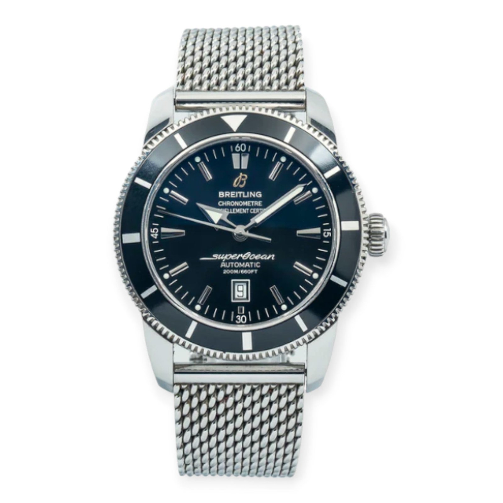 Pre-Owned-Breitling-Superocean-Heritage-A17320-Black-Dial-Mens-Steel-Watch-JD-Watches-NY.jpg Breitling Superocean Heritage A17320 Black Dial Mens Steel Watch - Image 1