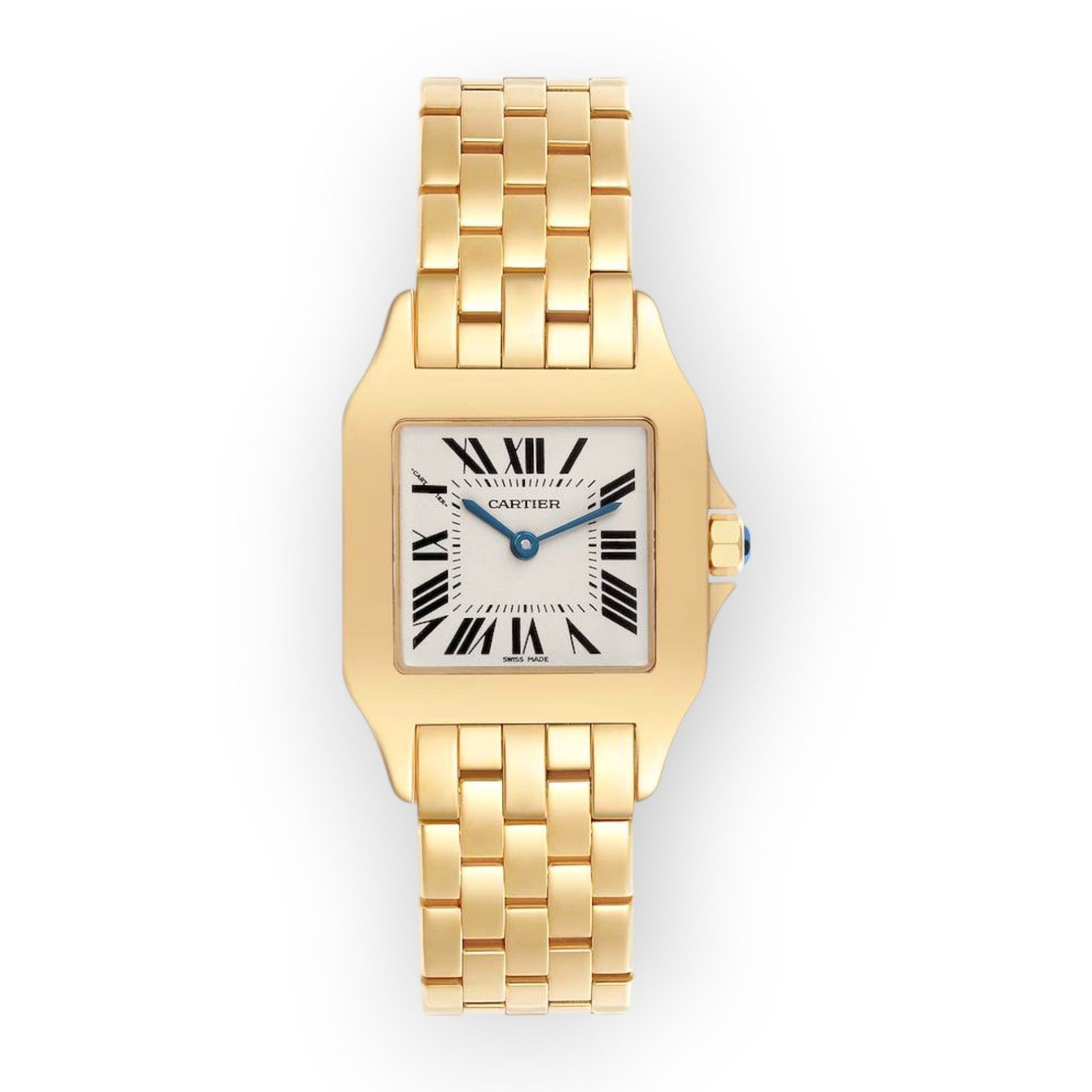 Pre-Owned-Cartier-Santos-Demoiselle-Midsize-W25062X9-Yellow-Gold-Ladies-Watch-JD-Watches-NY.jpg Cartier Santos Demoiselle Midsize W25062X9 Yellow Gold Ladies Watch - Image 1