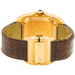 Cartier Santos Large Rose Gold Mens Watch WGSA0019 with Brown Leather Bracelet - Image 4