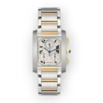 Cartier Tank Française Chronograph W51004Q4 28mm White Dial With Stainless Steel and Yellow Gold Bracelet