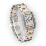 Cartier Tank Française Chronograph W51004Q4 28mm White Dial With Stainless Steel and Yellow Gold Bracelet - Image 4