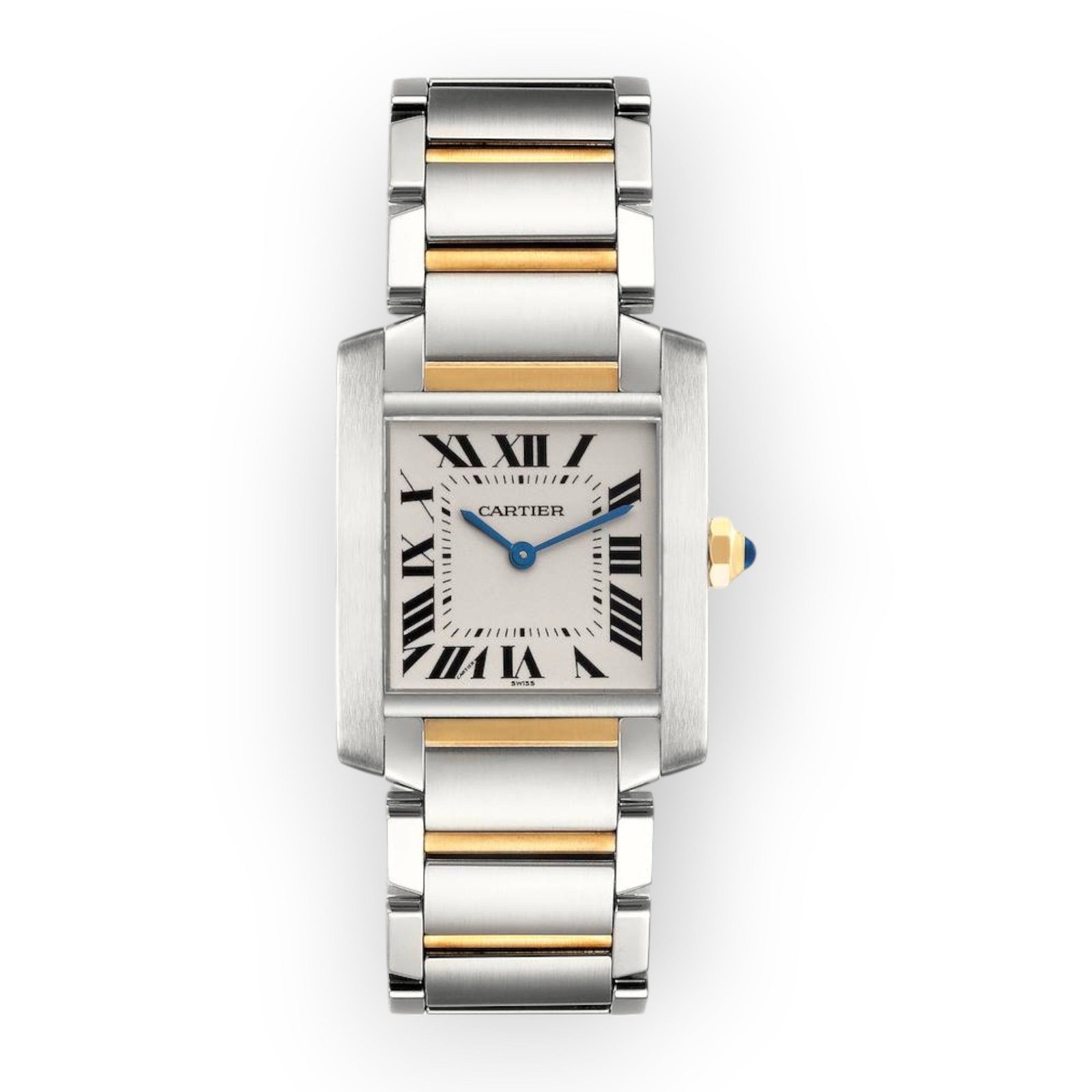 Pre-Owned-Cartier-Tank-Francaise-Steel-Yellow-Gold-Watch-W51006Q4-JD-Watches-NY.jpg Cartier Tank Francaise Steel Yellow Gold Watch W51006Q4 - Image 1