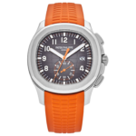 Patek Philippe Aquanaut Chronograph 5968A-001 – Stainless Steel – Black Embossed Dial – Orange Rubber Strap