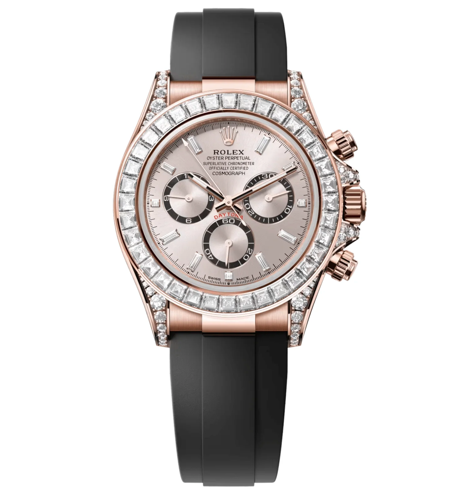 Pre-Owned-Rolex-Cosmograph-Daytona-126535TBR-18k-Everose-Gold-Sundust-Diamond-Dial-Diamond-Bezel-Oysterflex-JD-Watches-NY.png Rolex Cosmograph Daytona 126535TBR – 18k Everose Gold – Sundust Diamond Dial – Diamond Bezel – Oysterflex - Image 1