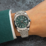 Rolex Datejust 41 – Oystersteel with Mint Green Fluted Motif Dial and Jubilee Bracelet Ref. 126300 - Image 5