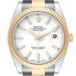 Rolex Datejust 41 Steel Yellow Gold 126333 White Dial Mens Watch - Image 2