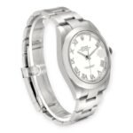 Rolex Datejust 41 White Roman Dial 126300 Smooth Bezel  Steel Mens Watch - Image 4