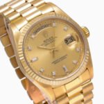 Rolex Day-Date 18038 Champagne Dial With Yellow Gold President Bracelet 36mm - Image 2