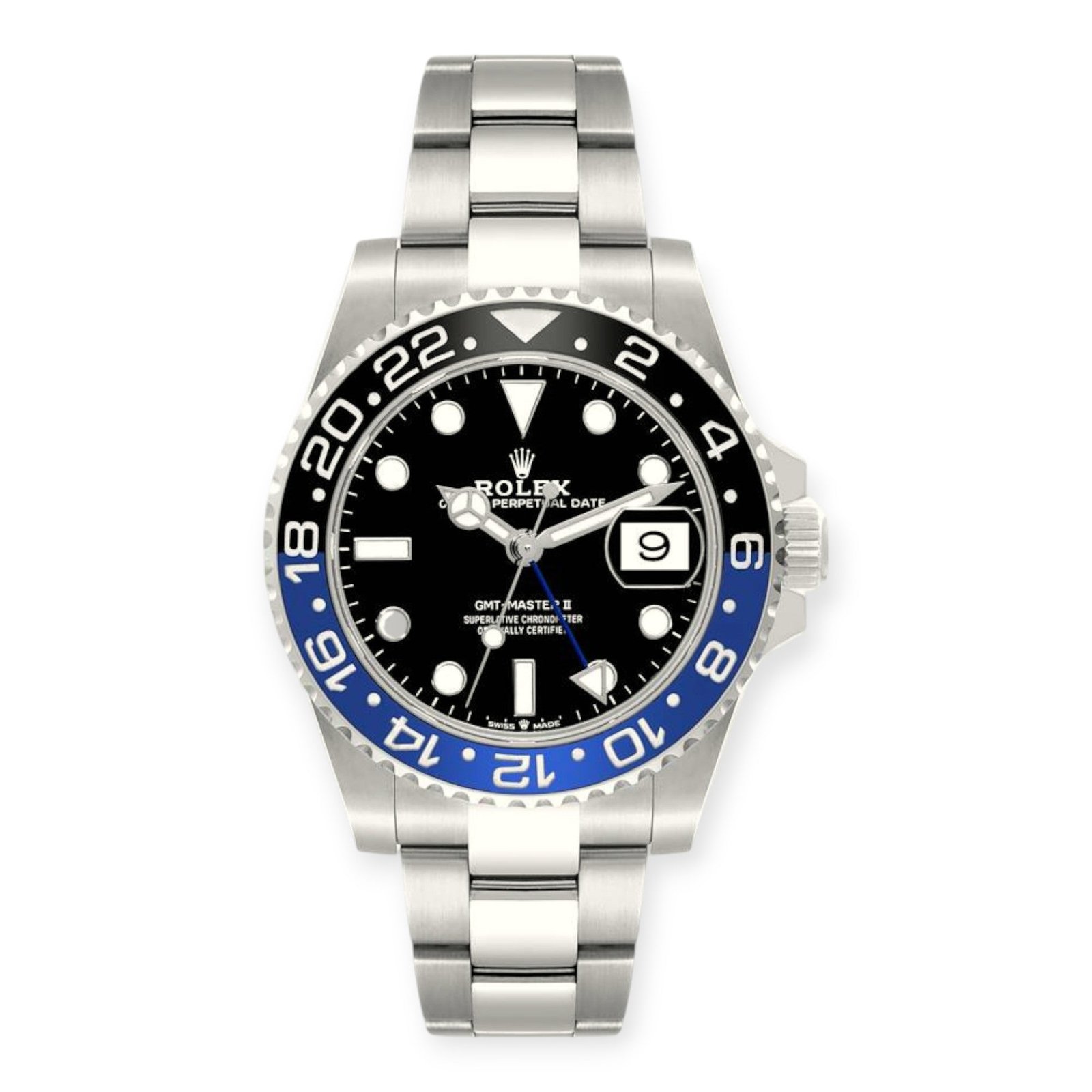 Pre-Owned-Rolex-GMT-Master-II-Batman-126710-Bezel-Steel-Mens-Watch-JD-Watches-NY.jpg Rolex GMT Master II Batman 126710 Bezel Steel Mens Watch - Image 1