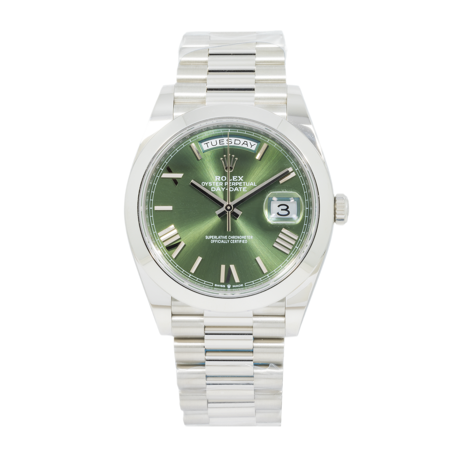 Pre-Owned-Rolex-Platinum-Day-Date-40mm-228206-with-President-Bracelet-JD-Watches-NY.png Rolex Platinum Day-Date 40mm 228206 with President Bracelet - Image 1