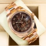 Rolex Sky Dweller Rose Gold 326935 Brown Arabic Dial Oyster Bracelet - Image 3