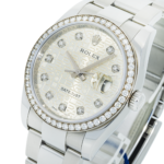 Rolex Stainless Steel Datejust 36 116244 – Silver Jubilee Diamond Dial, Diamond Bezel, Oyster Bracelet - Image 2