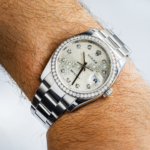 Rolex Stainless Steel Datejust 36 116244 – Silver Jubilee Diamond Dial, Diamond Bezel, Oyster Bracelet - Image 6