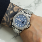 Rolex Yacht-Master 126622 40mm Steel & Platinum Blue Dial Oyster Bracelet Men’s Watch (Year 2018-2020) - Image 6