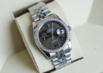 Rolex Datejust 36mm – Bronze Floral Motif Dial with Diamond Bezel | Ref. 116244 - Image 6