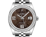Rolex Datejust 36mm – Bronze Floral Motif Dial with Diamond Bezel | Ref. 116244 - Image 2