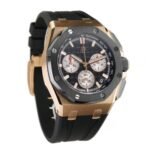 43mm Chronograph Rose Gold Ceramic “Méga Tapisserie” Black Dial - Image 4
