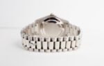 Rolex Day-Date 41mm White Gold Silver Diamond Dial & Fluted Bezel Oyster Bracelet 218239 - Image 8