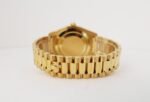 Rolex Day-Date II Yellow Gold 41mm Black Roman Fluted President Bracelet 218238 - Image 9