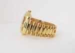Rolex Day-Date II Yellow Gold 41mm Black Roman Fluted President Bracelet 218238 - Image 6