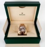Rolex Day-Date 40 Rose Gold Sundust Diamond Dial & Fluted Bezel President Bracelet 228235 - - Image 3